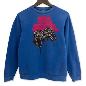 Joe Boxer‎ Sweatshirt Boys XL Blue Gaming Controller Kids Unisex Gamer School